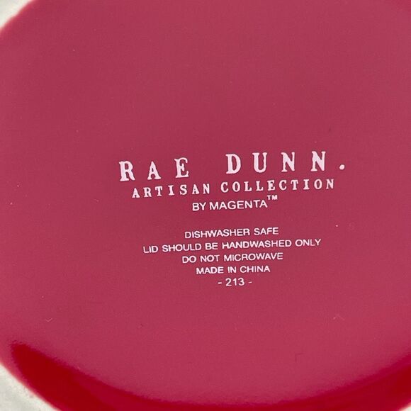 RAE DUNN Canister Let It Snow Red White Ceramic Baby Snowman Topper Christmas - Picture 10 of 14